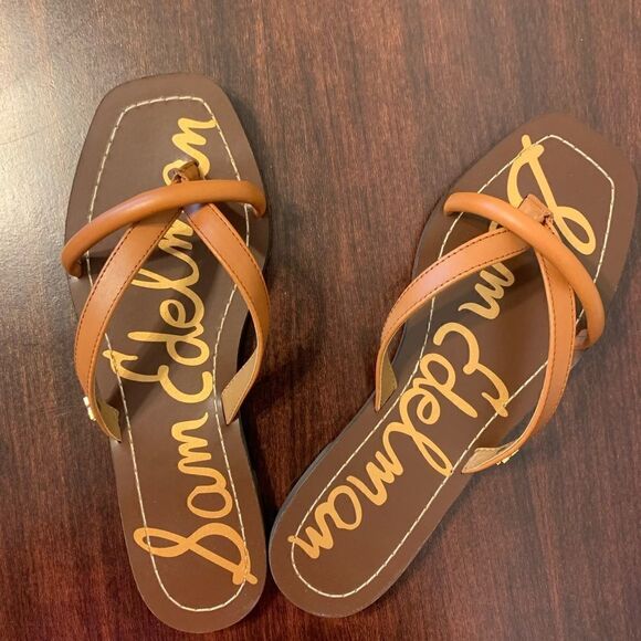 Sam Edelman abbey leather upper flip flop size 9 new - Picture 9 of 12